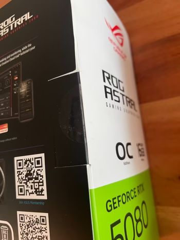 Carte Graphique Asus ROG Astral GeForce RTX 5080 16G OC NEUVE
