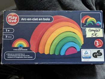 Arc en ciel en bois play rive