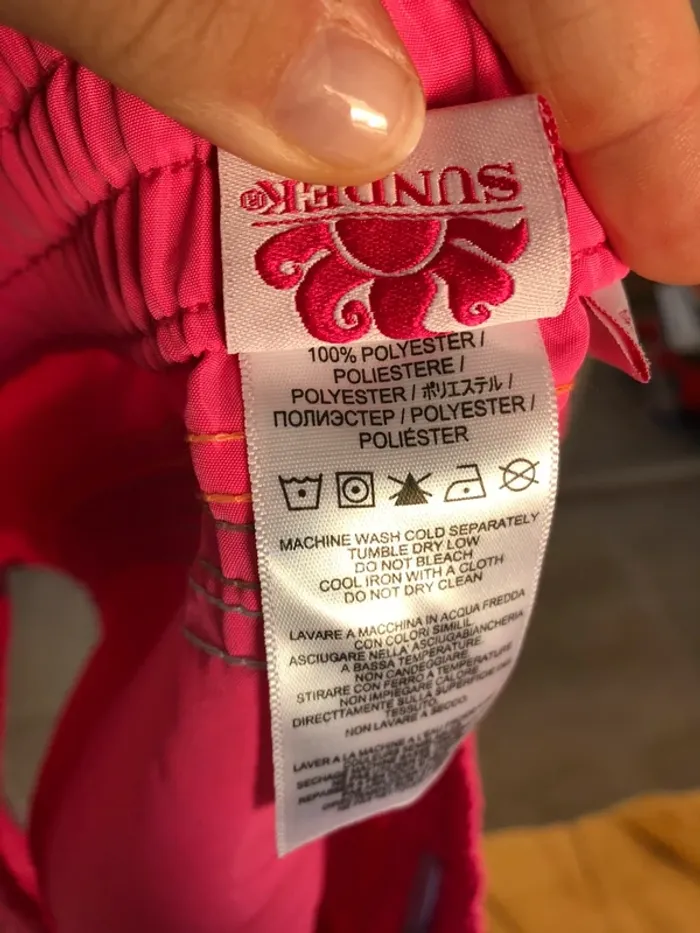 Short maillot de bain rose fluo Sundek taille M - photo numéro 7