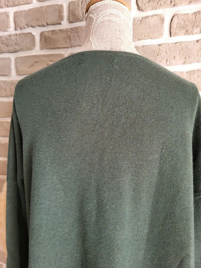 Robe pull en cachemire et soie vert foncé Eric Bompard - photo numéro 12