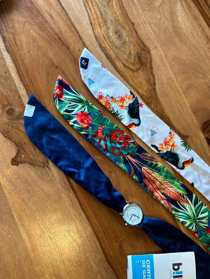 Montre bill’s watches avec 3 bracelets foulard neuf - photo numéro 4