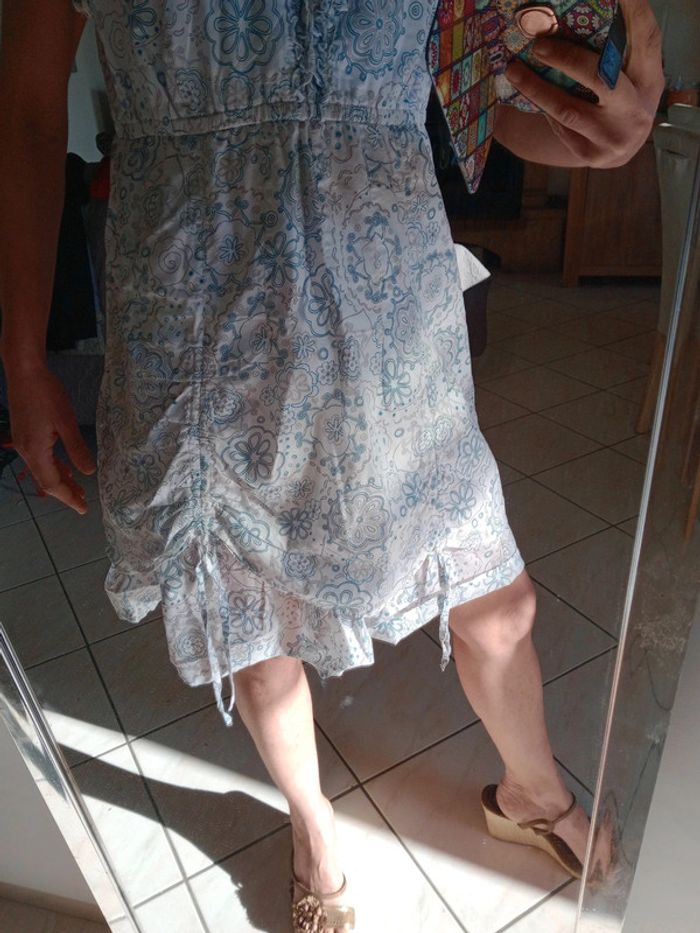 Robe fantaisie 48 blanche bleu grise Fantaisie c19 - photo numéro 4