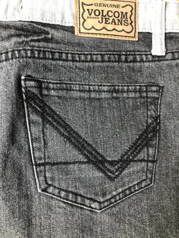 Denim Skirt Jupe jean Volcom black and grey Womens 38 - photo numéro 8