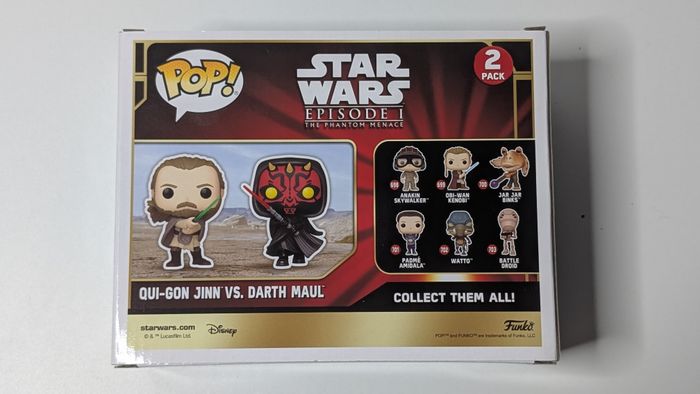 [Funko pop] Figurine Star Wars Qui-Gon Jinn vs. Darth Maul Exclu 2 pack - photo numéro 3
