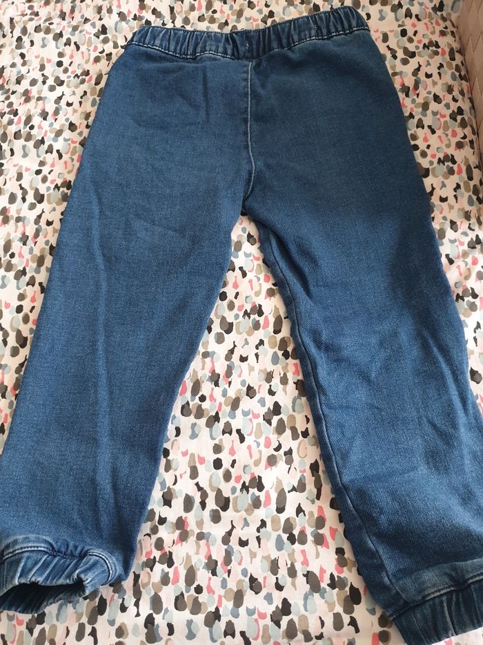 Jeans épais souple taille élastique tex 4 ans - photo numéro 6