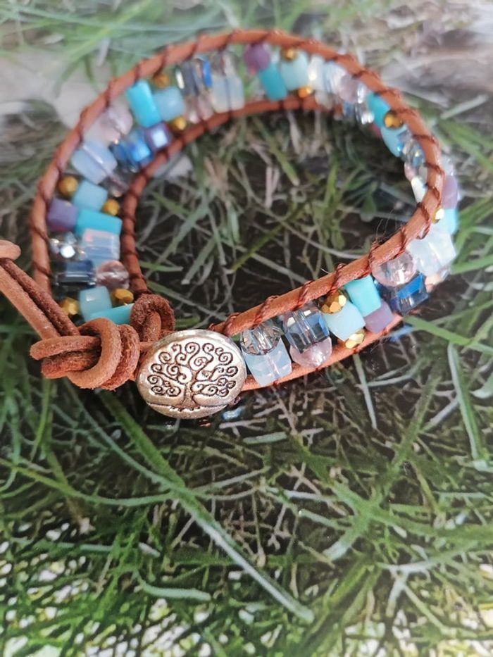 Bracelet en perles de verre - photo numéro 2