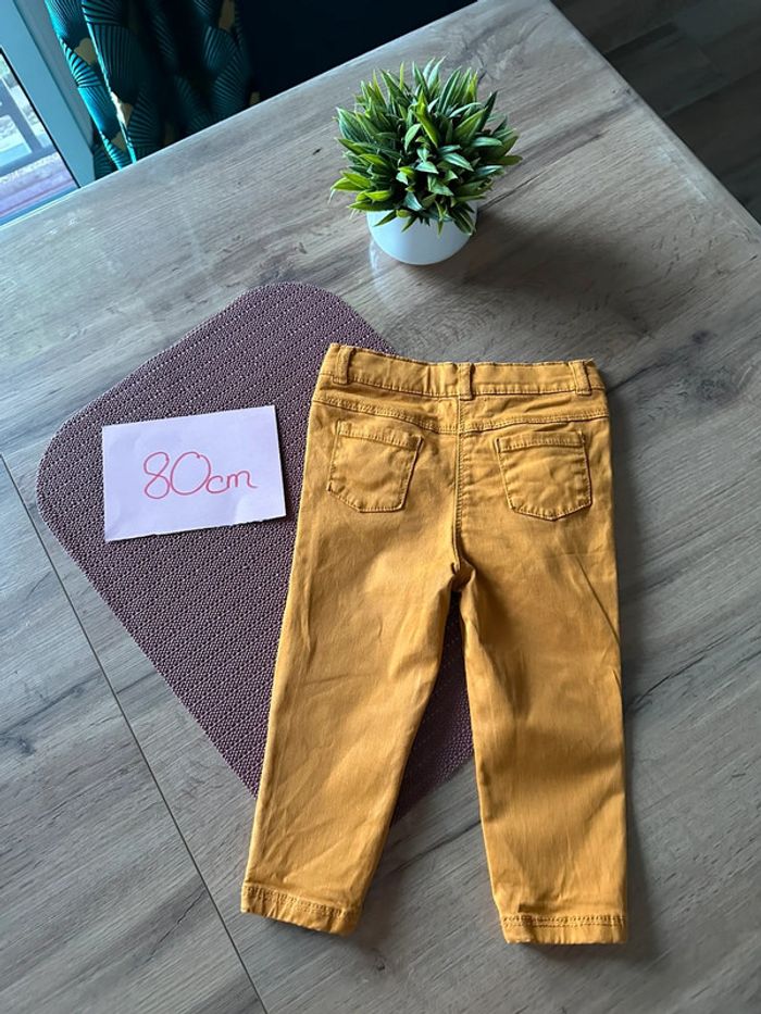 Jeans moutarde 💛 80cm /13m - photo numéro 2