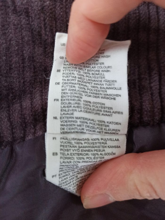 T38 jupe semi longue hiver H&M pourpre - photo numéro 10