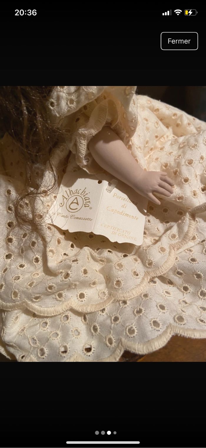 Poupée de collection en porcelaine Capodimonte de la marque Albachiara - photo numéro 2