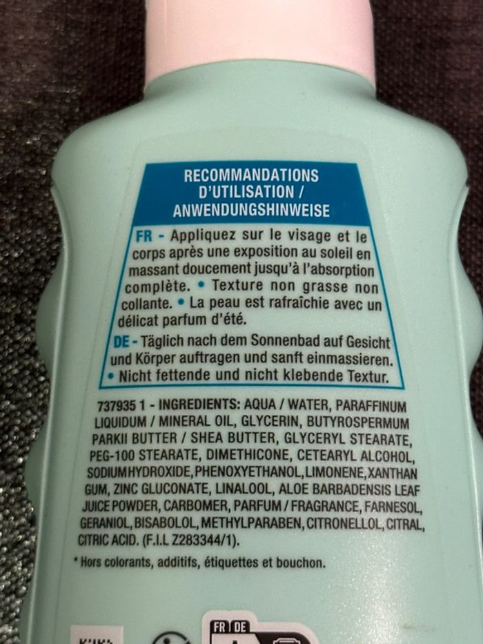 Garnier Après Soleil Aloe Vera Neuve - photo numéro 3
