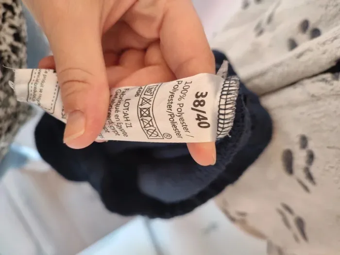 Pyjama polaire pilou pilou taille 38/40 patte de chat influx - photo numéro 4