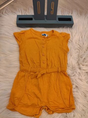 Combi short légère moutarde