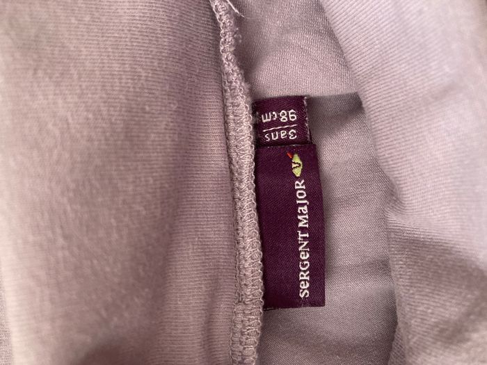 Tee-shirt manches longues avec col, sous pull brodé flocons - photo numéro 4