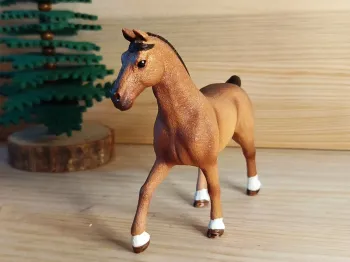Schleich Étalon marron figurine animal équidé