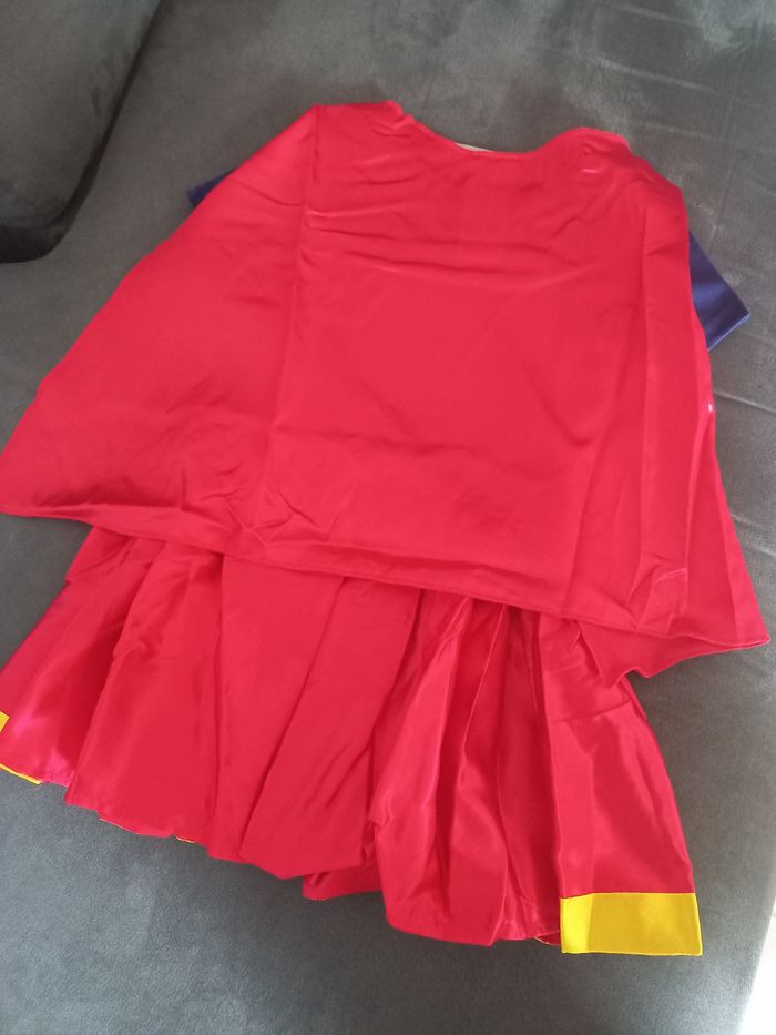 Robe déguisement super héro girls supergirl 5/6 ans rubies - photo numéro 2
