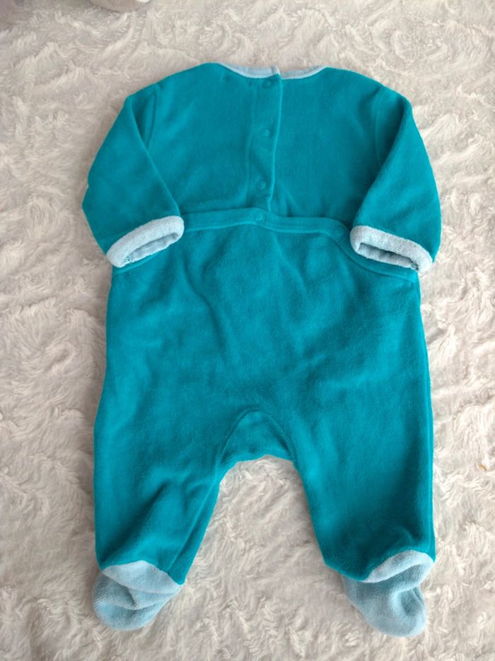 Pyjama grenouillère velours Garçon 1 mois Dino show Dinosaure Kiabi - photo numéro 8