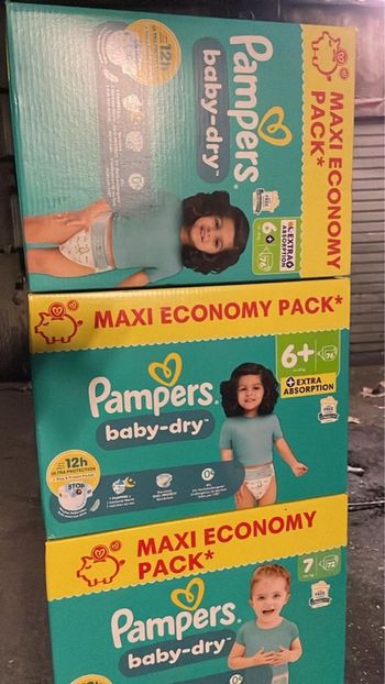 Pampers taille 6+