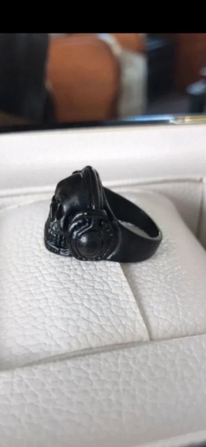 Bague noire, pour homme, taille 59 - photo numéro 6