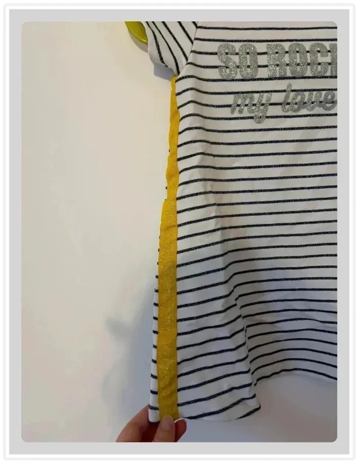 Robe marinière 36 mois, grain de blé - photo numéro 2