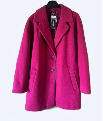 Manteau Etam entre fuchsia et cerise neuf taille 42