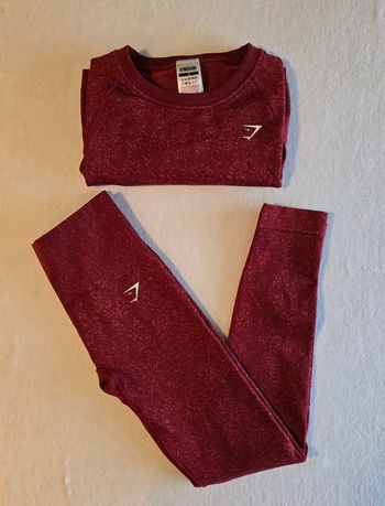 Ensemble Gymshak bordeaux/rouge