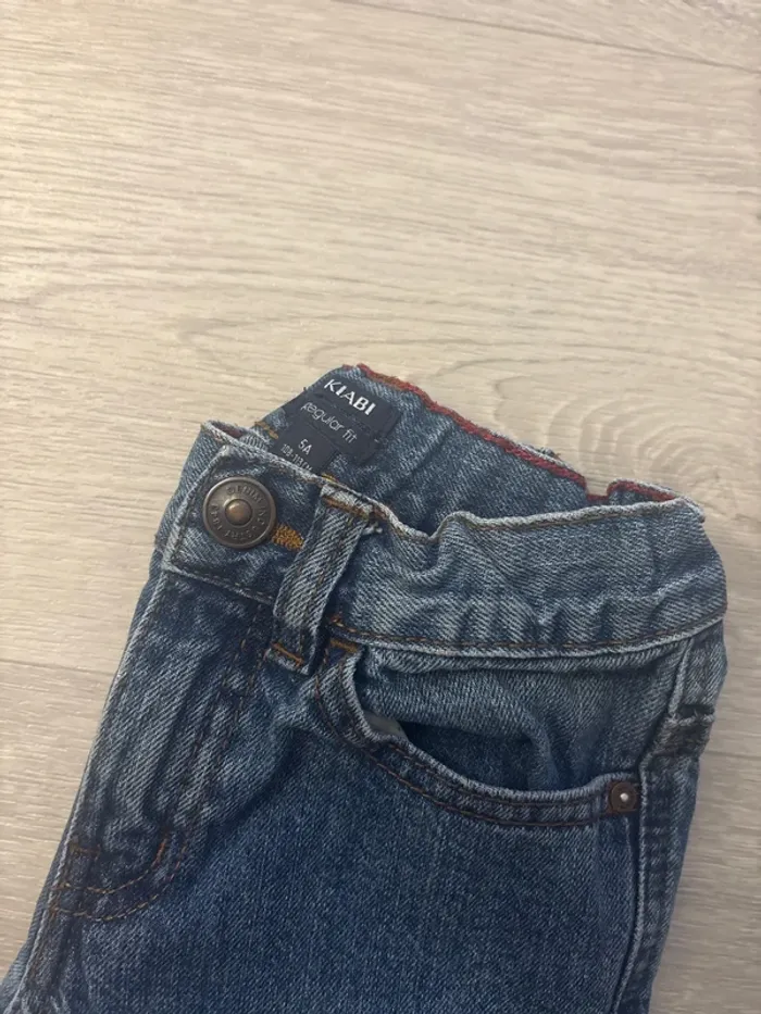 Jean Kiabi bleu ciel denim 5 ans - photo numéro 2
