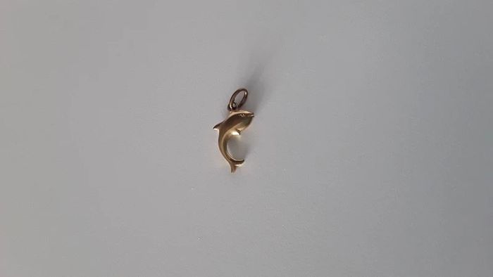 Pendentif dauphin en plaqué or - photo numéro 3