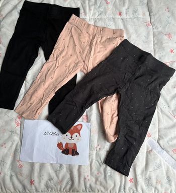 Lot de 3 leggings 18 mois kiabi
