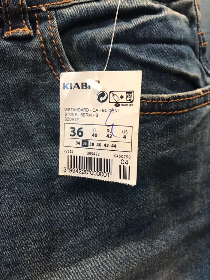 Short en jean femme 36 - photo numéro 2