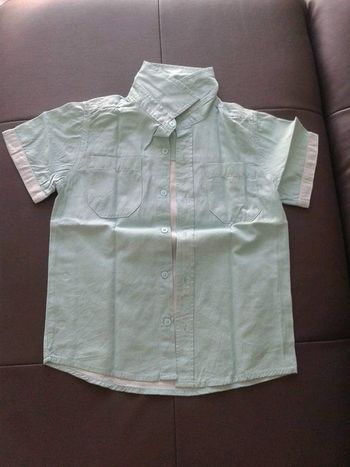 Chemisette gemo 5 ans vert d'eau