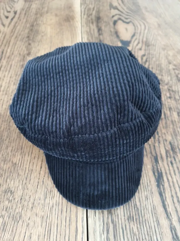 Casquette Zara en velour noir eur M 58cm - photo numéro 7