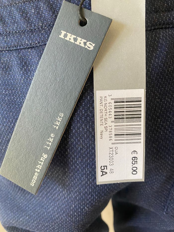 IKKS pantalon de détente navy neuf avec étiquette - photo numéro 5