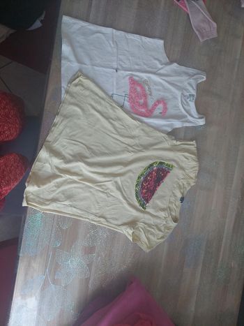 2 tee-shirts fille 12 ans
