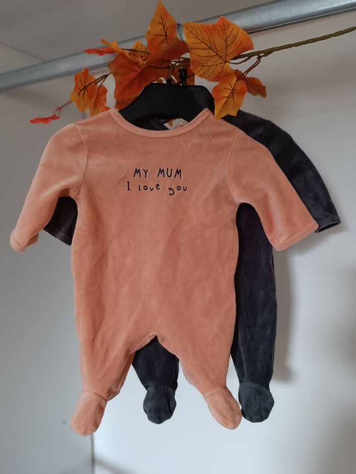 Lot de 2 pyjama 1mois fille - photo numéro 2