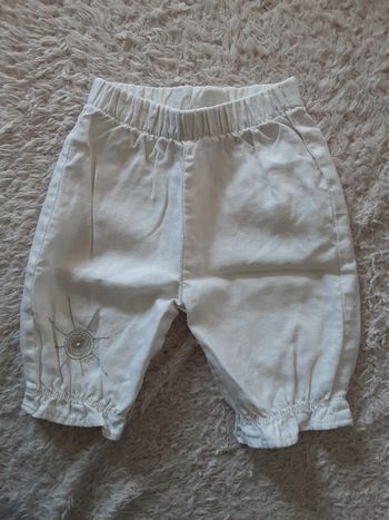 Pantalon 100% lin 3 mois