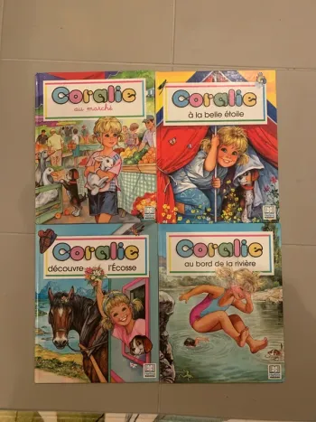 Lot de 4 livres Coralie