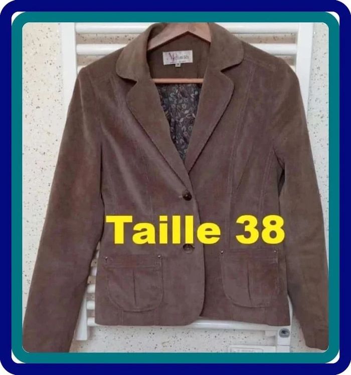 Veste en velours marron Affinités  Taille  38