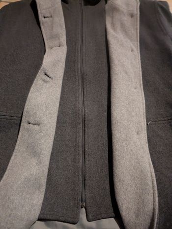 Manteau AUTRETON T40 gris clair gris anthracite 