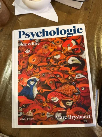 Livre, psychologie 3de editie Marc brubaert