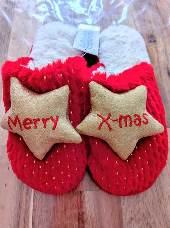 Chausson / pantoufle 36 / 37 Rouge Noel Neuf
