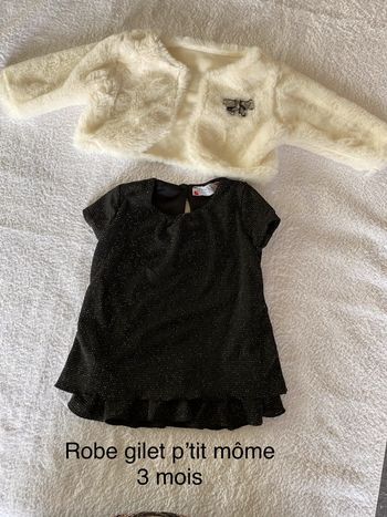 3 mois robe gilet p’tit môme
