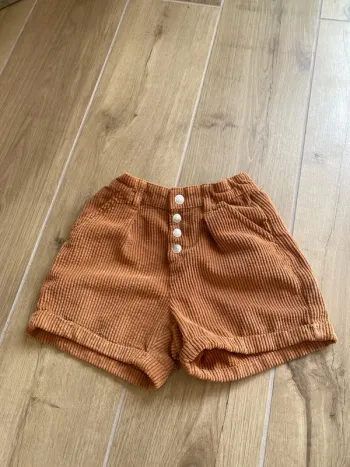Short côtelé marron 7 ans Kiabi