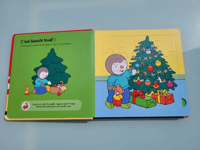 T'choupi, mon livre Puzzle de Noël 🎄 - photo numéro 3