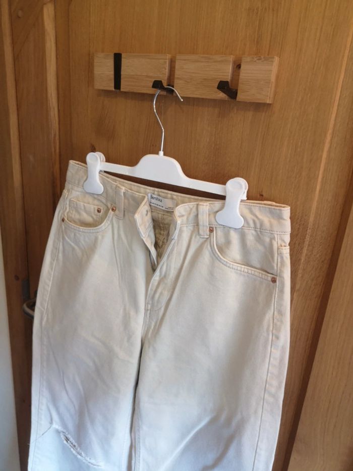 Jean's large Bershka en beige 40 - photo numéro 2