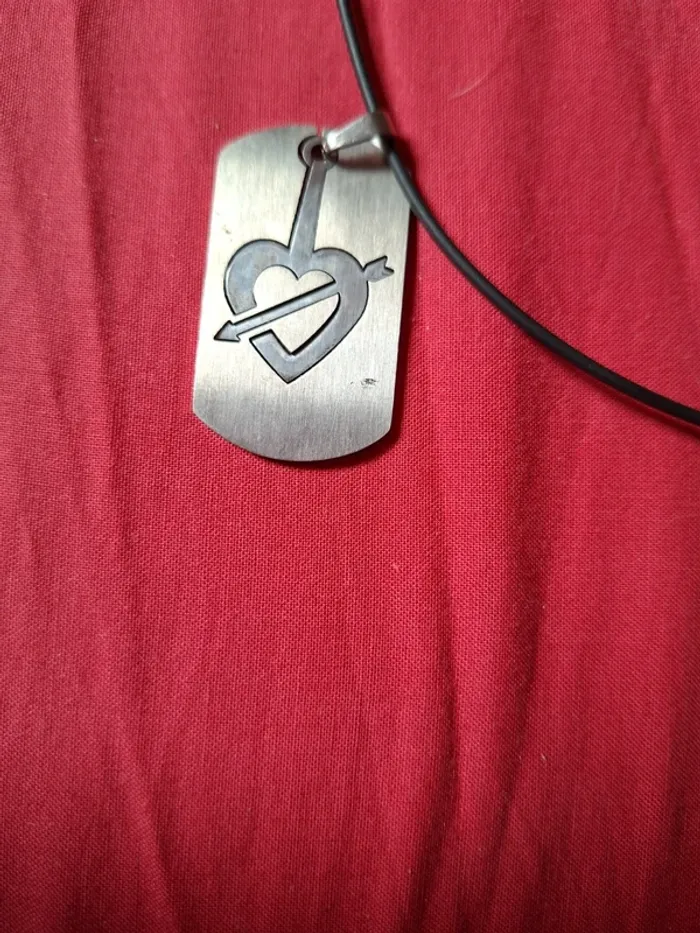 Collier cœur avec flèche - photo numéro 6