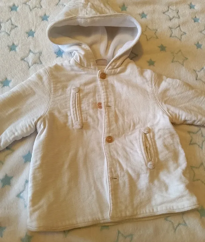 Manteau hiver blanc. - photo numéro 2