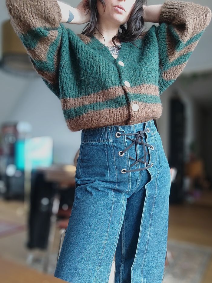 Cardigan mohair American Vintage - photo numéro 2