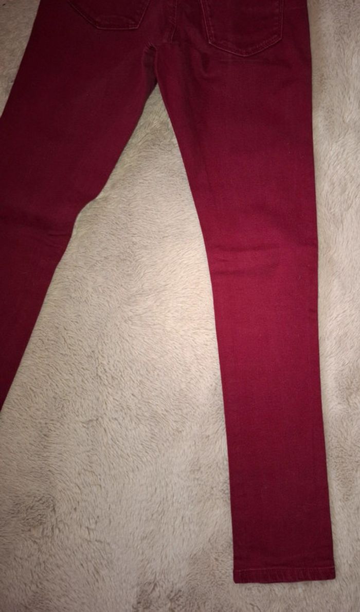 Jeans bordeau 10 ans okaidi - photo numéro 9