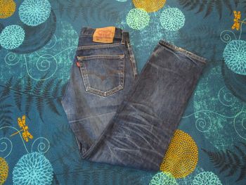 Jean Levi’s 501 Original coupe régular droite homme 100% coton Taille 40 W31 L30 Bleu brut (J247)