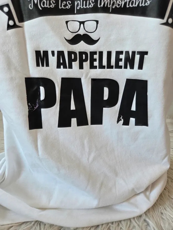 🤗 Tee shirt MC homme T.M Papa - photo numéro 4